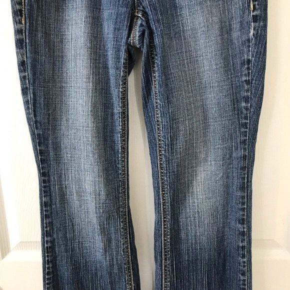 Tommy Hilfiger Hope Jeans Straight Mid-Rise Blue Denim Medium Wash Y2K Size 2 - Picture 9 of 16